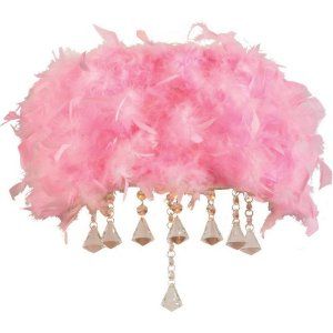PLC Lighting PLC 73045 PINK CFL Peacock 2 Light Wall Sconce Peacock Collection