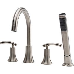 Fontaine Vincennes Brushed Nickel Roman Tub Faucet With Handheld Shower