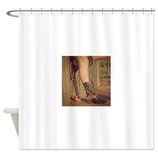  Kick Up Your Boots Shower Curtain  Use code FREECART at Checkout