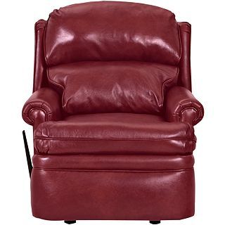 Sylvan Leather Recliner, Durango Strawberry