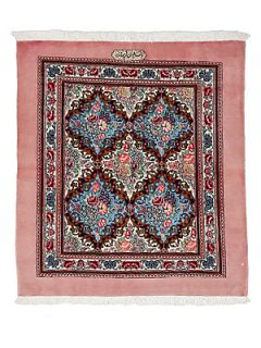 Darya Rugs Persian Collection Persian Rug/3 3 x 3 8   Pink