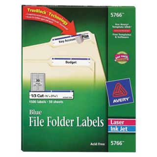 Avery Laser/Inkjet Self Adhesive File Folder Labels   1500 Per Box