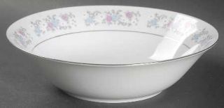 Dynasty China Rapture Coupe Cereal Bowl, Fine China Dinnerware   Pink/Blue/White