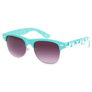 Ethnic Print Club Sunglasses Mint One Size For Women 233197523