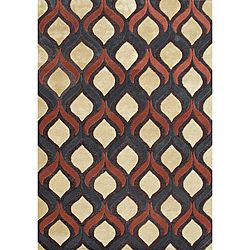 Hand tufted Sunset Gold Wool Rug (5 X 8)