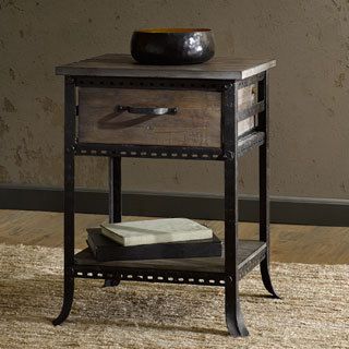 Renate Cirque Accent End Table With Drawer