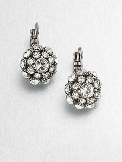 Kate Spade New York Crystal Mini Drop Earrings   Silver