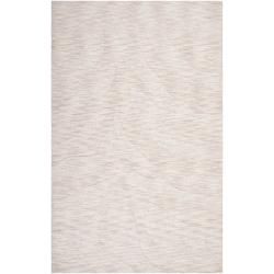 Hand crafted Solid White Casual Mystique Wool Rug (8 X 11)
