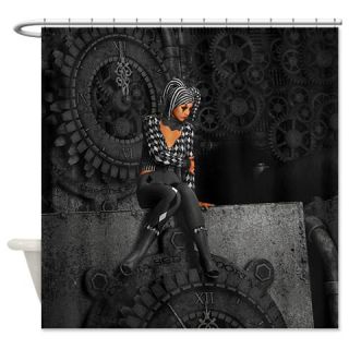  The Time Runs Off Shower Curtain  Use code FREECART at Checkout