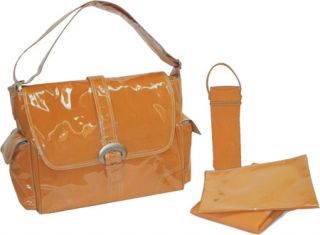 Womens Kalencom Laminated Buckle Bag   Orange Corduroy Diaper Bags