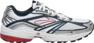 Mens Brooks Defyance 3   Obsidian/Silver/Cardinal/White Running Shoes