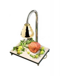 Bon Chef Carving Station w/ Heat Lamp, Chrome Shade, 24 x 18 x 30.5 in