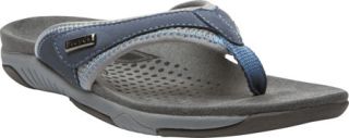 Womens Propet Hartley   Denim Blue/Light Blue Thong Sandals
