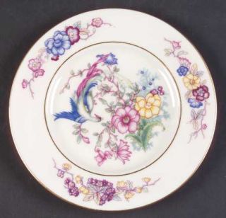 Castleton (USA) Venetian Bread & Butter Plate, Fine China Dinnerware   Bird & Fl