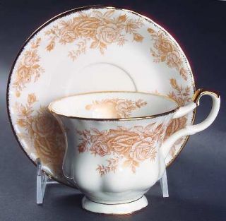 Royal Albert Old Country Roses Gold Footed Cup & Saucer Set, Fine China Dinnerwa