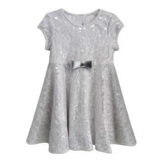 Marmellata Sequin Dress   Girls 12m 6y, Silver, Girls