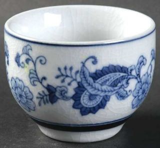Pier 1 Tea Set Cup No Handles, Fine China Dinnerware   Blue Paisley Design
