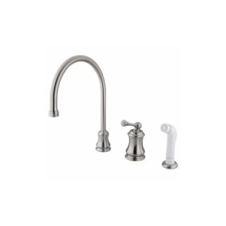 Elements of Design ES3818BL Universal One Handle Kitchen Faucet With Spray