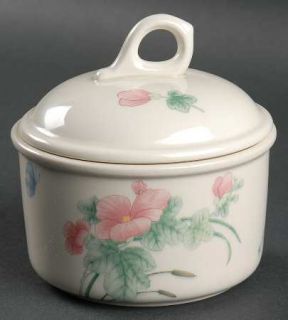 Wedgwood Camellia (Oven To Table) Sugar Bowl & Lid, Fine China Dinnerware   Oven