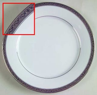 Noritake Signature Platinum Dinner Plate, Fine China Dinnerware   Contemporary,