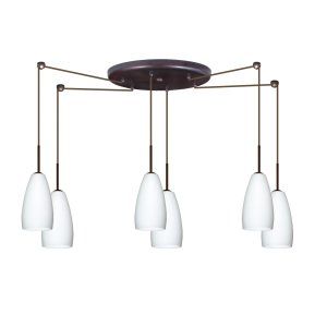 Besa Lighting BEL 6BC 150907 BR Chrissy Pendant