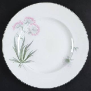 Shelley Pastoral Dinner Plate, Fine China Dinnerware   Pink/Gray Flowers & Leave
