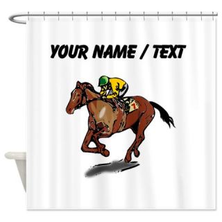  Custom Race Horse Shower Curtain  Use code FREECART at Checkout