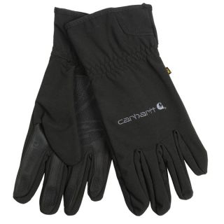 Carhartt C Grip Gloves   Soft Shell  Insulated (For Men)   BLACK (L/XL )