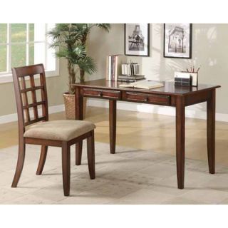 Wildon Home ® Hartland Writing Desk and Chair Set 800778 Finish Chestnut