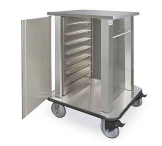 Piper Products Hospital Tray Delivery Cart w/ 36 Tray Capacity, Double Compartment, Stainless
