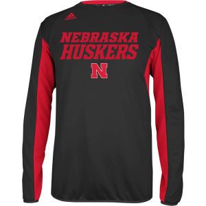 Nebraska Cornhuskers adidas NCAA Climawarm Sideline Long Sleeve Crew