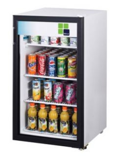 Turbo Air Refrigerated Merchandiser w/ Glass Door, 5 cu ft, White