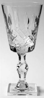 Tiffin Franciscan 17725 1 Water Goblet   Cut Vertical,Crisscross,No Trim