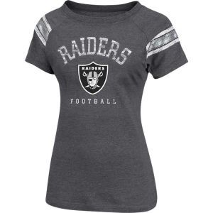 Oakland Raiders VF Licensed Sports Group NFL Womens Full Blitz Raglan Top