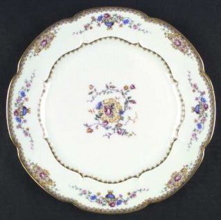 Haviland Lugano Dinner Plate, Fine China Dinnerware   H&Co,Schleiger 690,Floral,
