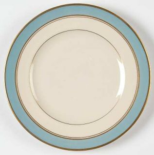 Syracuse Edmonton Blue Salad Plate, Fine China Dinnerware   Virginia Shape, Blue