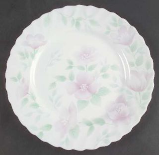 Arcopal Florentine Dinner Plate, Fine China Dinnerware   Pink Flowers,White Cent