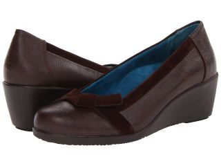 VIONIC with Orthaheel Technology Chloe Bow Wedge Womens Wedge Shoes (Brown)