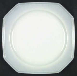 Mikasa Dawn Dinner Plate, Fine China Dinnerware   Gray Shades,Multisided