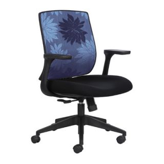 Safco Products Mid Back Chair with Fixed Arms 7202BU1