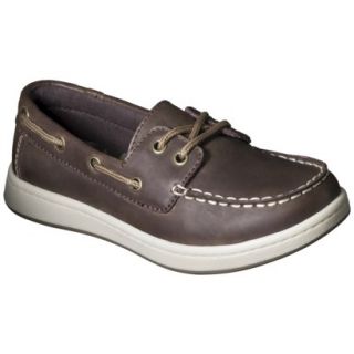 Boys Cherokee Fitz Genuine Leather Boat Shoes   Brown 1