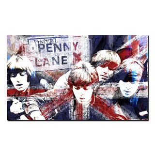 Alexis Bueno British Beatles Acrylic Wall Art (LargeSubject PeopleMedium Ink PrintImage dimensions 24 inches high x 32 inches wide x 2 inches deep Outer dimensions 24 inches high x 32 inches wide x 2 inches deep  )