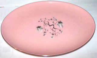 Taylor, Smith & T (TS&T) Dwarf Pine Pink 11 Oval Serving Platter, Fine China Di