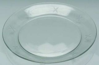 Princess House Crystal Contemporary Elegance Salad Plate   Clear,Gray Cut Linked