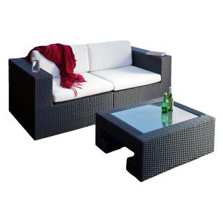 Best Selling Home Decor Furniture LLC Madrid Loveseat with Table Multicolor  