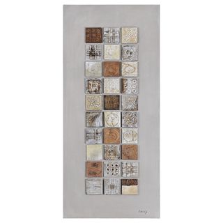 Kelly Stevenson Geometric Spice Ii Wall Art (MediumSubject ContemporaryOuter dimensions 24 inches wide x 55 inches long x 2 inches thick )