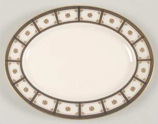 Lenox China Trovatore 13 Oval Serving Platter, Fine China Dinnerware   Grand Ti