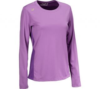 Womens New Balance Go 2 Long Sleeve WRT3132   Violet Long Sleeve Shirts
