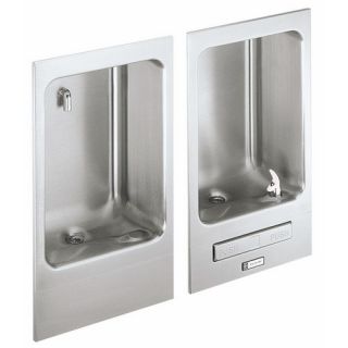 Elkay EDFBC212C Drinking Fountain, Fully Recessed Wall Mounted and Cuspidor Stainless Steel