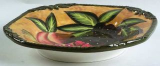 Renaissance Large Rim Soup Bowl, Fine China Dinnerware   Fruit, Flowers, Embosse